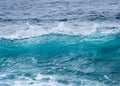 Frozen motion of ocean waves off Hawaii Royalty Free Stock Photo