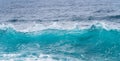 Frozen motion of ocean waves off Hawaii Royalty Free Stock Photo