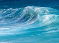 Frozen motion of ocean waves off Hawaii Royalty Free Stock Photo