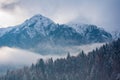 Frozen mountain peak