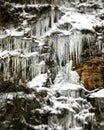Frozen mountainside near a river in West Virginia - WINTER