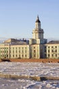 The frozen Neva in St. Petersburg