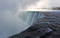 Frozen Niagara Falls in winter season Royalty Free Stock Photo