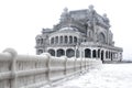 Frozen old casino Royalty Free Stock Photo