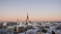 Frozen old Tallinn Royalty Free Stock Photo