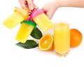 Frozen orange juice Royalty Free Stock Photo