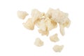 Frozen Organic Cauliflower On White Background