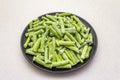 Frozen organic green beans