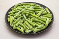 Frozen organic green beans