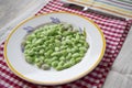 Frozen peeled broad beans