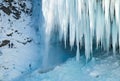 Frozen Pericnik waterfall