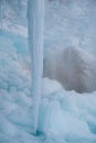 Frozen Pericnik waterfall