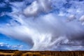 Frozen precipitation storm cloud Royalty Free Stock Photo