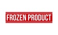 Frozen Product Rubber Stamp. Red Frozen Product Rubber Grunge Stamp Seal Vector Illustration - Vector Royalty Free Stock Photo