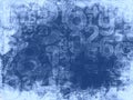 Frozen random numbers background or texture