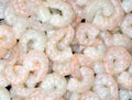 Frozen raw Shrimp With Tails Royalty Free Stock Photo