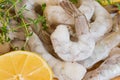 Frozen raw Shrimp Royalty Free Stock Photo