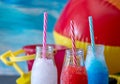 Fruit slush drinks for your 4th of July party