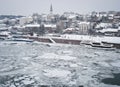 Frozen river