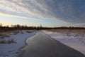 Frozen river