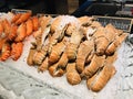 Frozen Rock lobster of a hotel buffet.