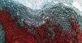 frozen rock texture rough abstract background red