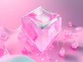 Frozen Rose: Captivating Pink Ice Photography