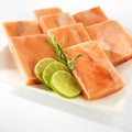 Frozen salmon Royalty Free Stock Photo
