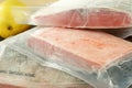 Frozen Salmon Fillets Royalty Free Stock Photo
