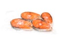 Frozen salmon fillets Royalty Free Stock Photo