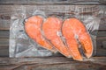 Frozen salmon fillets Royalty Free Stock Photo