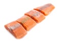 Frozen salmon steaks Royalty Free Stock Photo