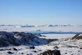 Frozen Sea and Arctic Tundra, Greenland Royalty Free Stock Photo