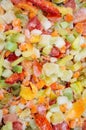 Frozen semi-finished products - `vegetable mix`