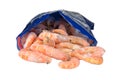 Frozen shrimp in package