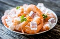 Frozen shrimps