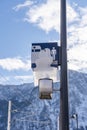 Feb 6, 2020 - Hallstatt, Austria: Frozen sign on the platform of Hallstatt train station in winter