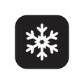 Frozen, snow Icon template black color editable.