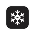 Frozen, snow Icon template black color editable. Royalty Free Stock Photo