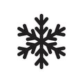Frozen, snow Icon template black color editable. Royalty Free Stock Photo