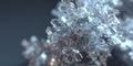 Frozen Snowflake 3D Ice Render Royalty Free Stock Photo