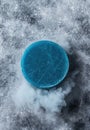 Frozen sphere emitting smoke Royalty Free Stock Photo