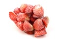 Frozen strawberries Royalty Free Stock Photo