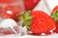 Frozen strawberries 3 Royalty Free Stock Photo