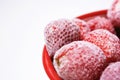 Frozen strawberries Royalty Free Stock Photo