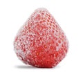 The frozen strawberry