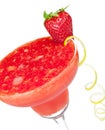 Frozen strawberry daiquiri alcohol cocktail Royalty Free Stock Photo