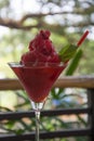 Frozen Strawberry Daiquiri Royalty Free Stock Photo