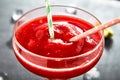 Frozen strawberry margarita Royalty Free Stock Photo