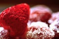 Frozen strawberry selectived focus Royalty Free Stock Photo